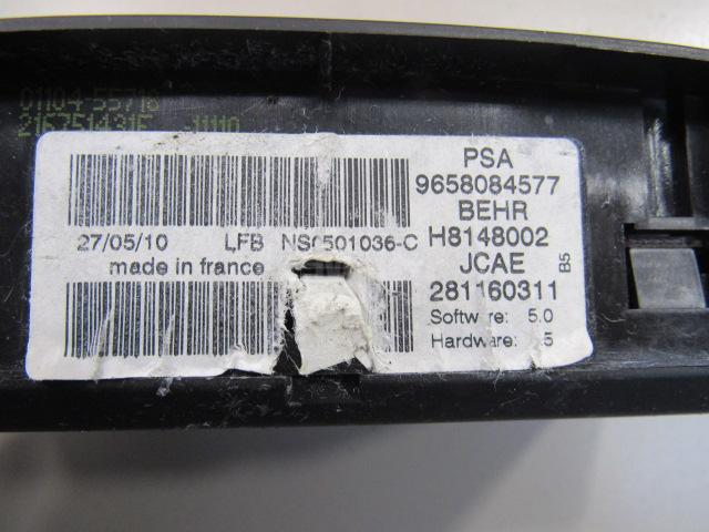 Блок управления климатической установкой для  Citroen C4 II 2011-2022