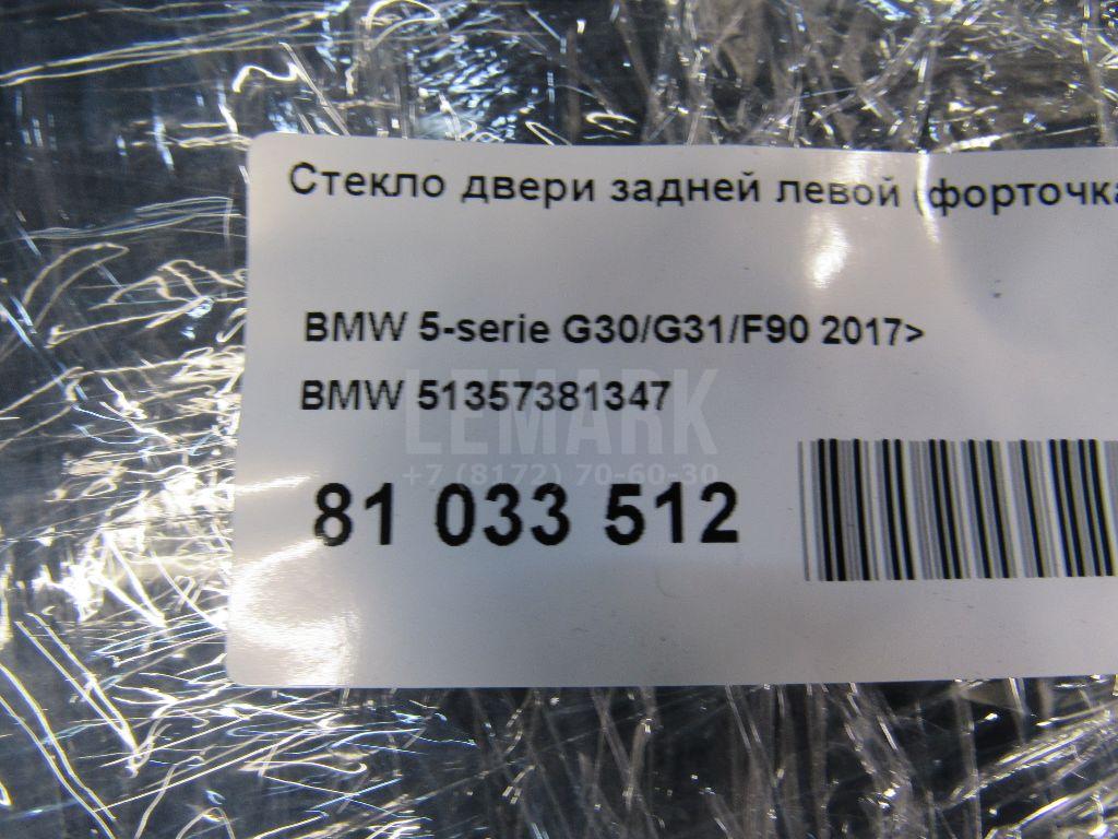 Стекло двери задней левой (форточка)