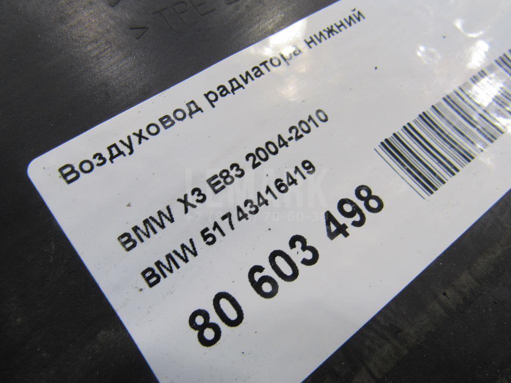 Воздуховод радиатора нижний для  BMW X5 G05 2018