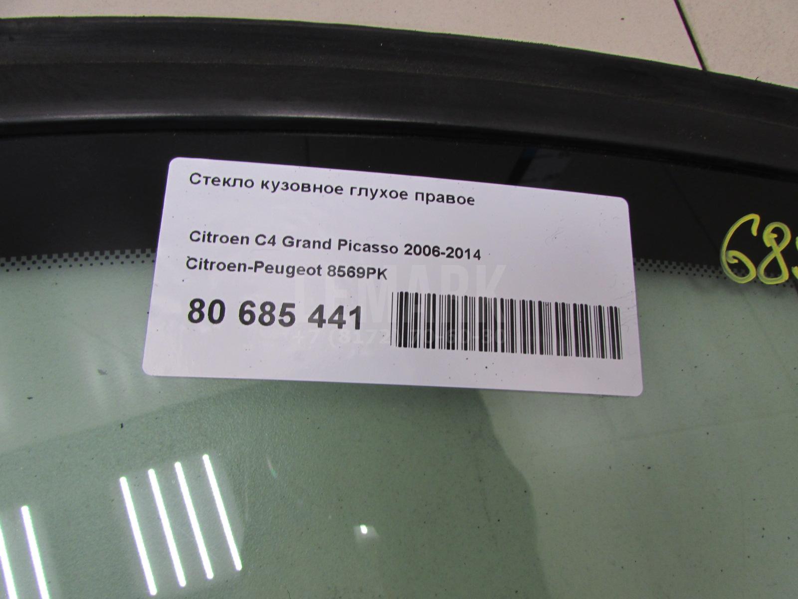 Стекло кузовное глухое правое для  Audi