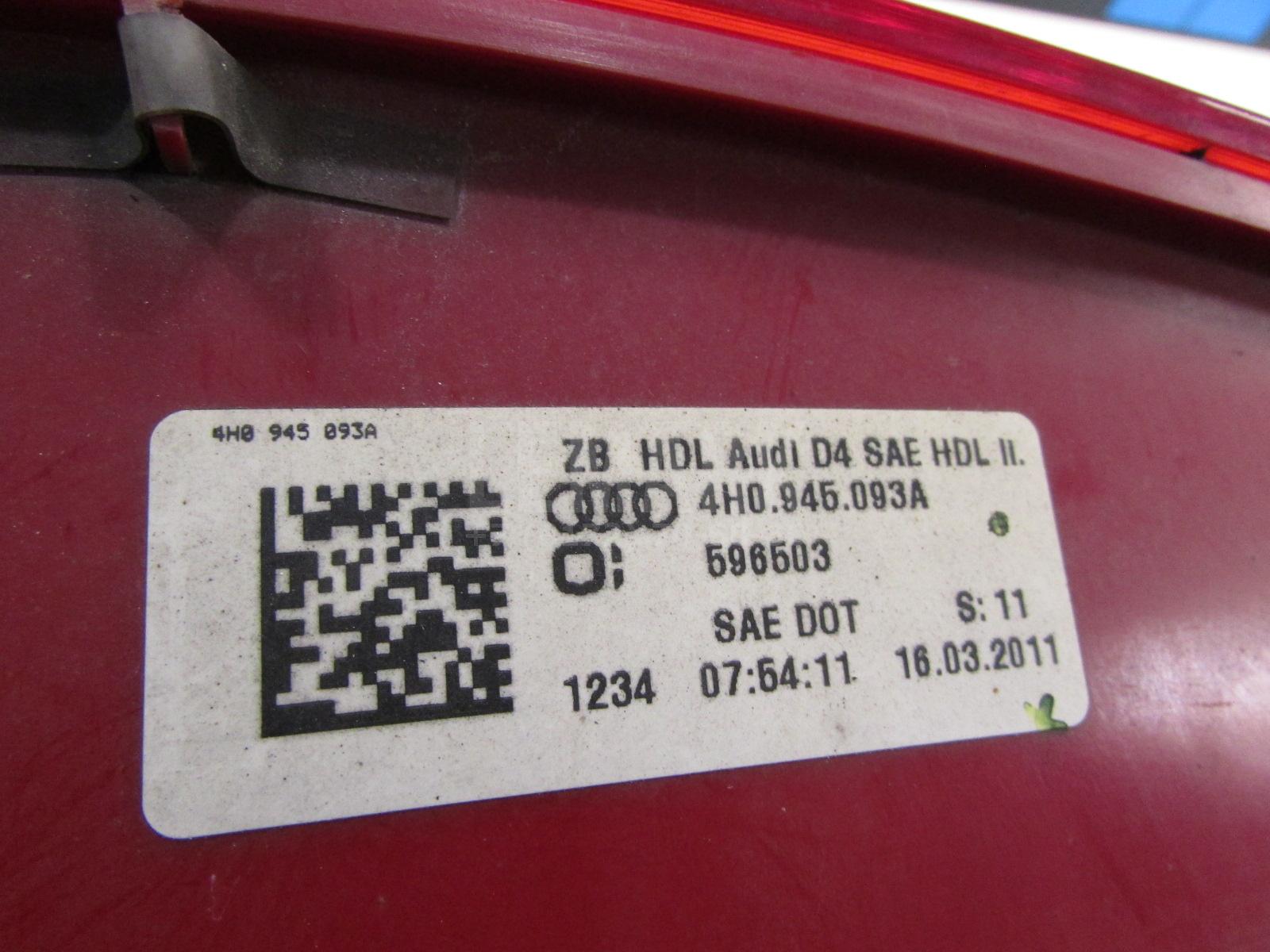 Фонарь задний внутренний левый для  Audi A4 [B7] 2005-2007