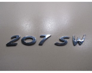 Эмблема на крышку багажника для Peugeot 207 2006-2013 с разбора состояние отличное