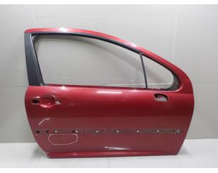 Дверь передняя правая для Peugeot 207 2006-2013 б/у состояние удовлетворительное
