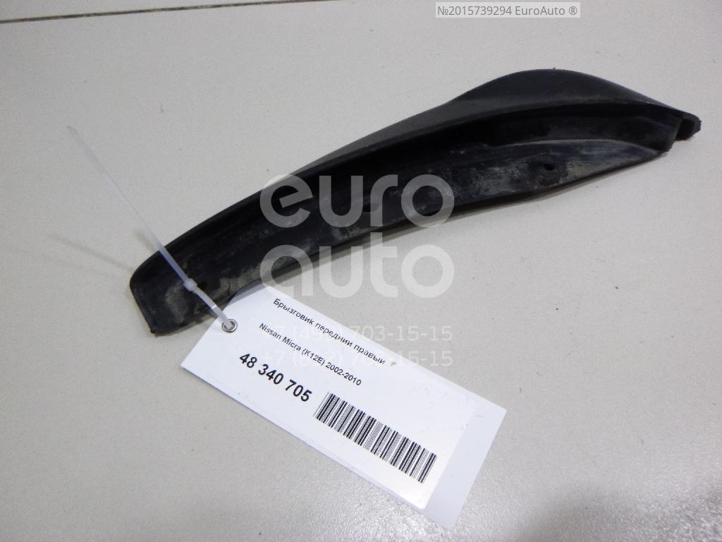 Брызговик передний правый для Nissan Micra (K12E) 2002-2010 в Москве