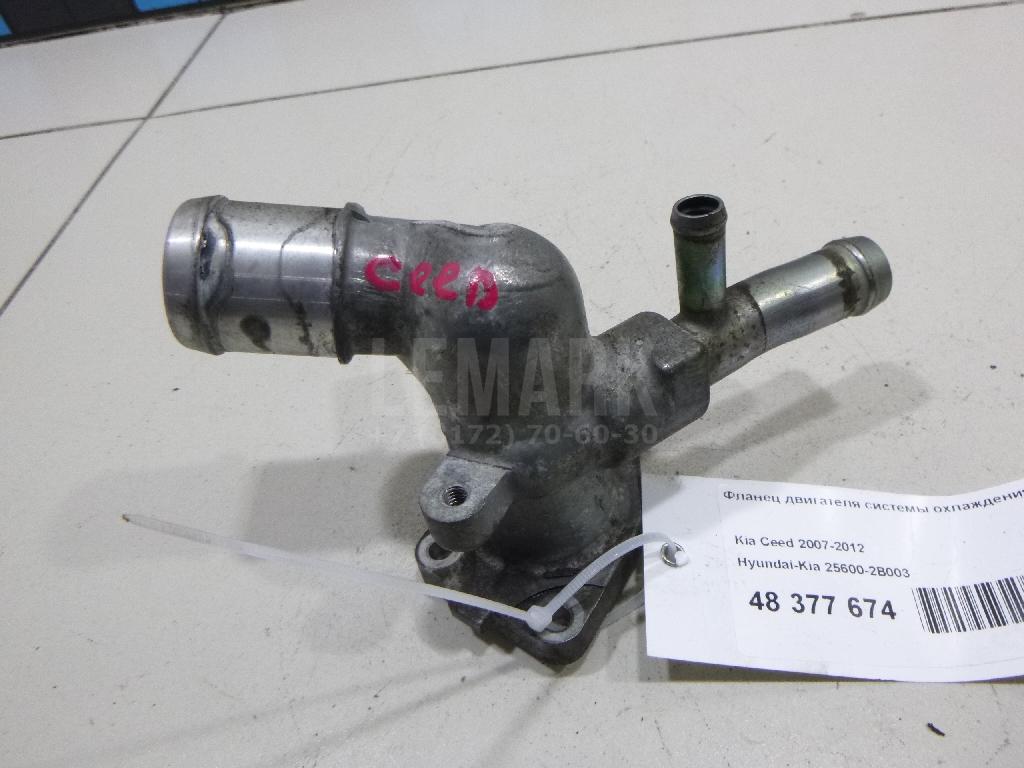 Фланец двигателя системы охлаждения 256002B003 Hyundai-Kia