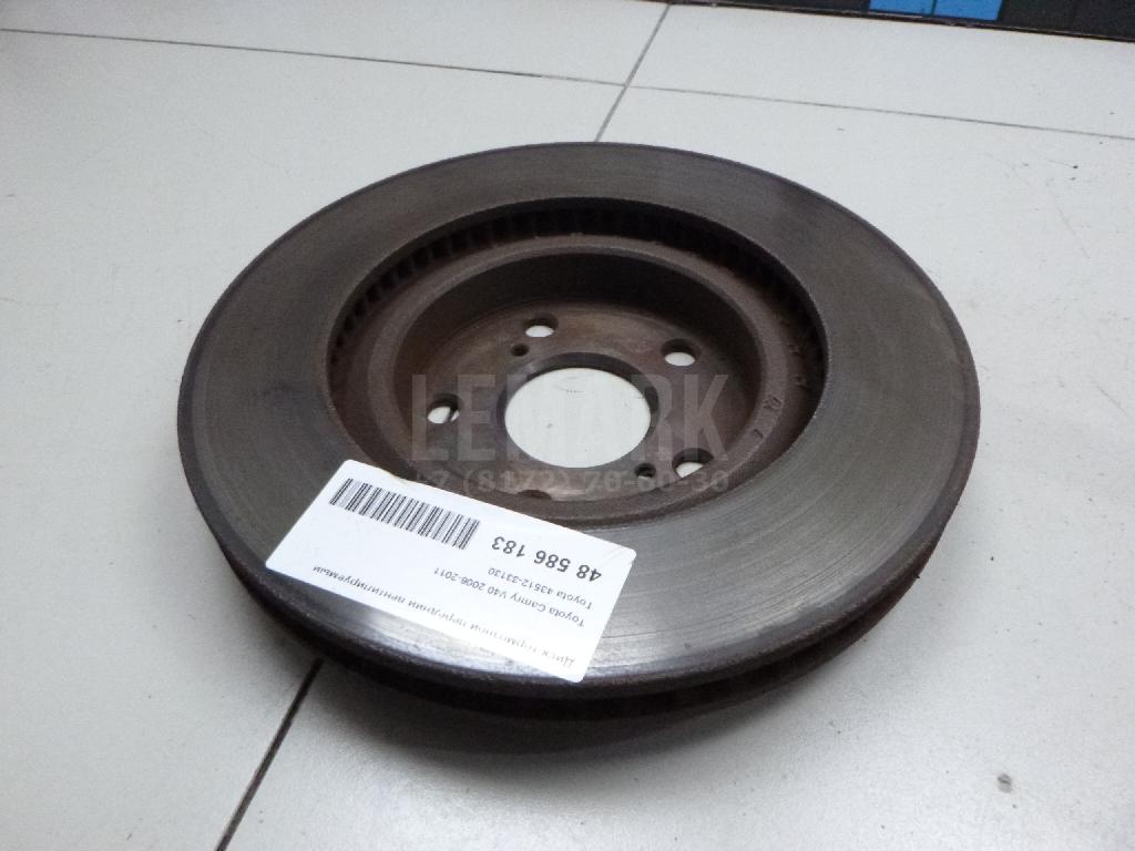 Диск тормозной передний вентилируемый 4351233130 Toyota