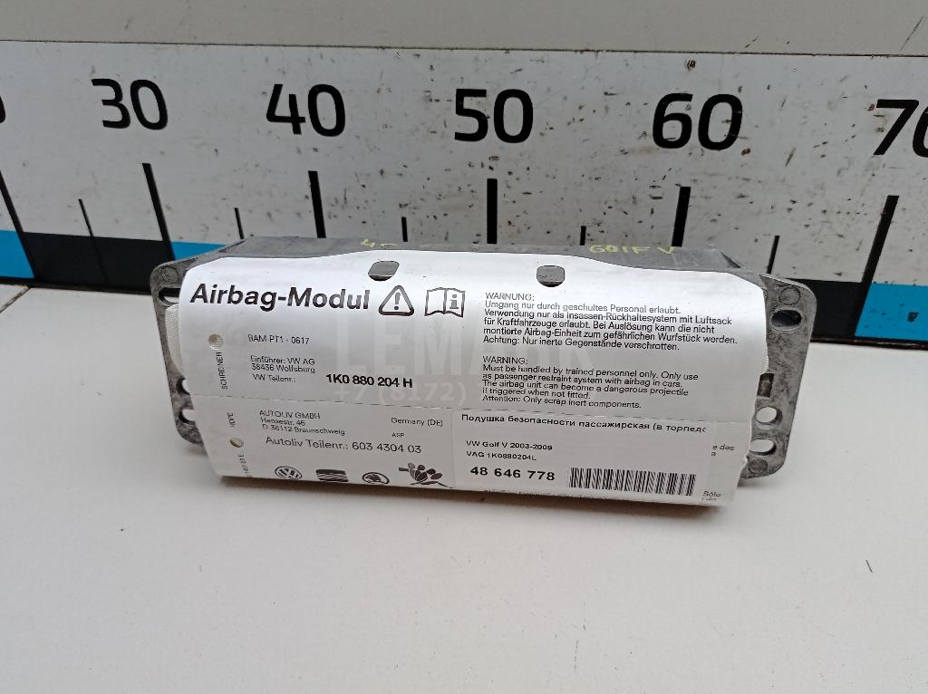 Подушка безопасности пассажирская (в торпедо) 1K0880204L VAG