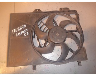 Вентилятор радиатора для Peugeot 1007 2005-2009 с разбора состояние отличное